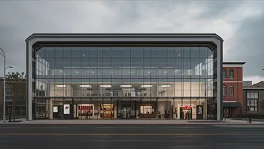 Shopping mall representing commercial security solutions